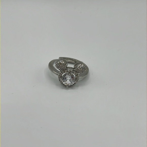 Mouse Ears Rhinestone Adjustable Ring - Picture 3 of 5
